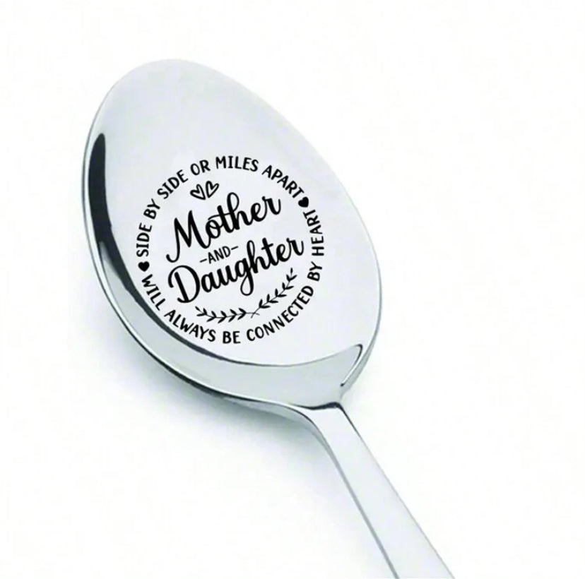 Mother and Daughter Spoon - Stainless spoon with box