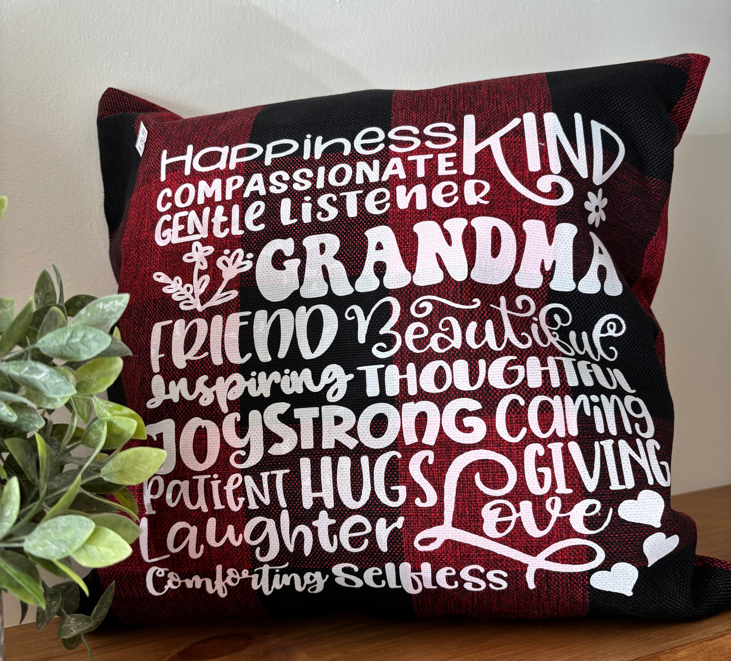 Grandpa Plaid Pillow
