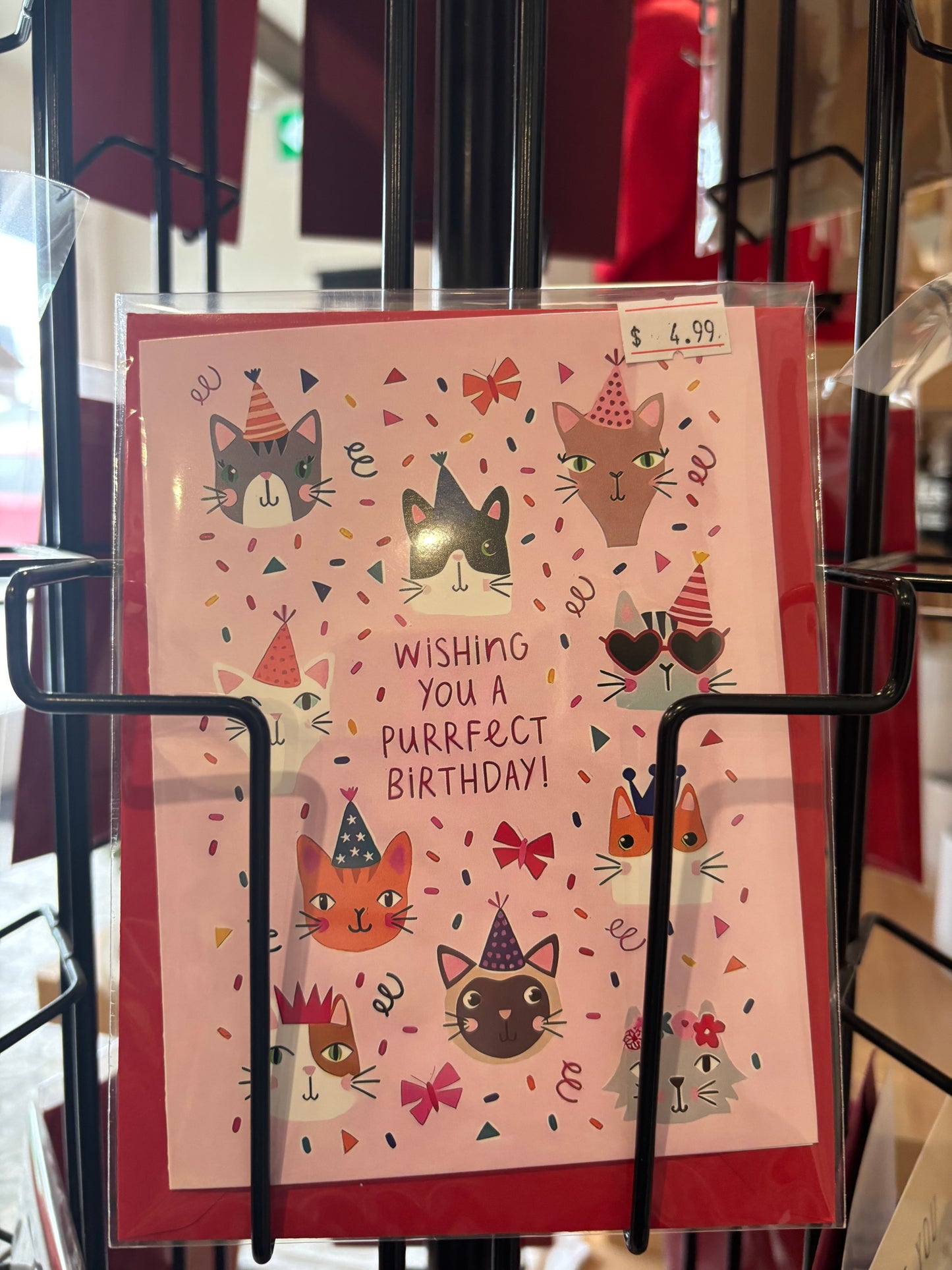 Wishing you purrfect Birthday Card