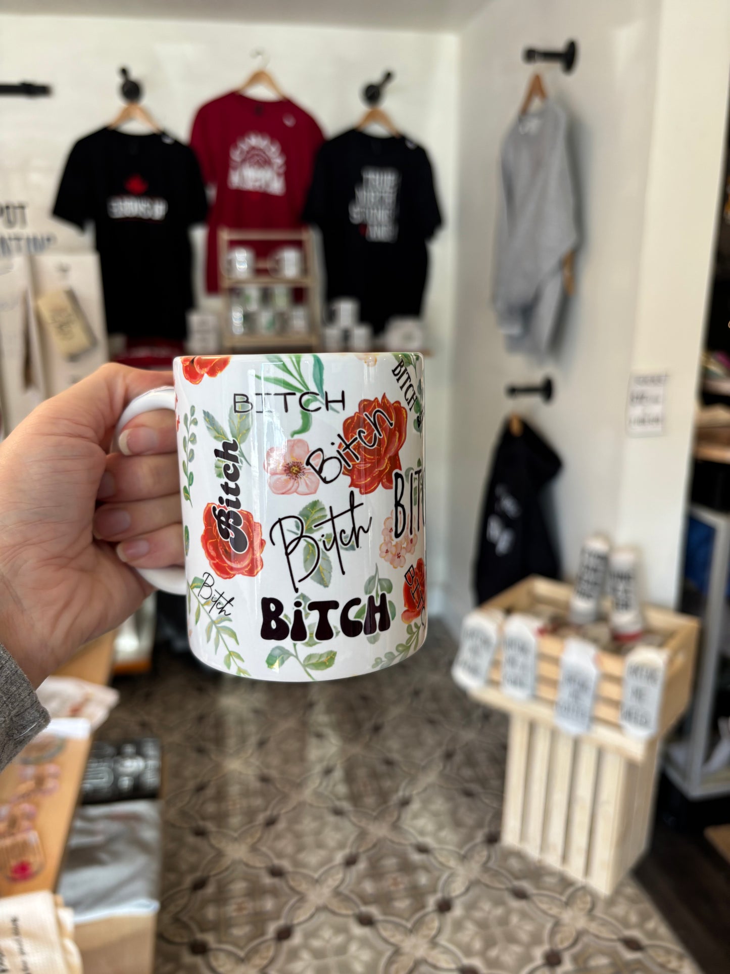 Bitch Floral - 11 oz mug