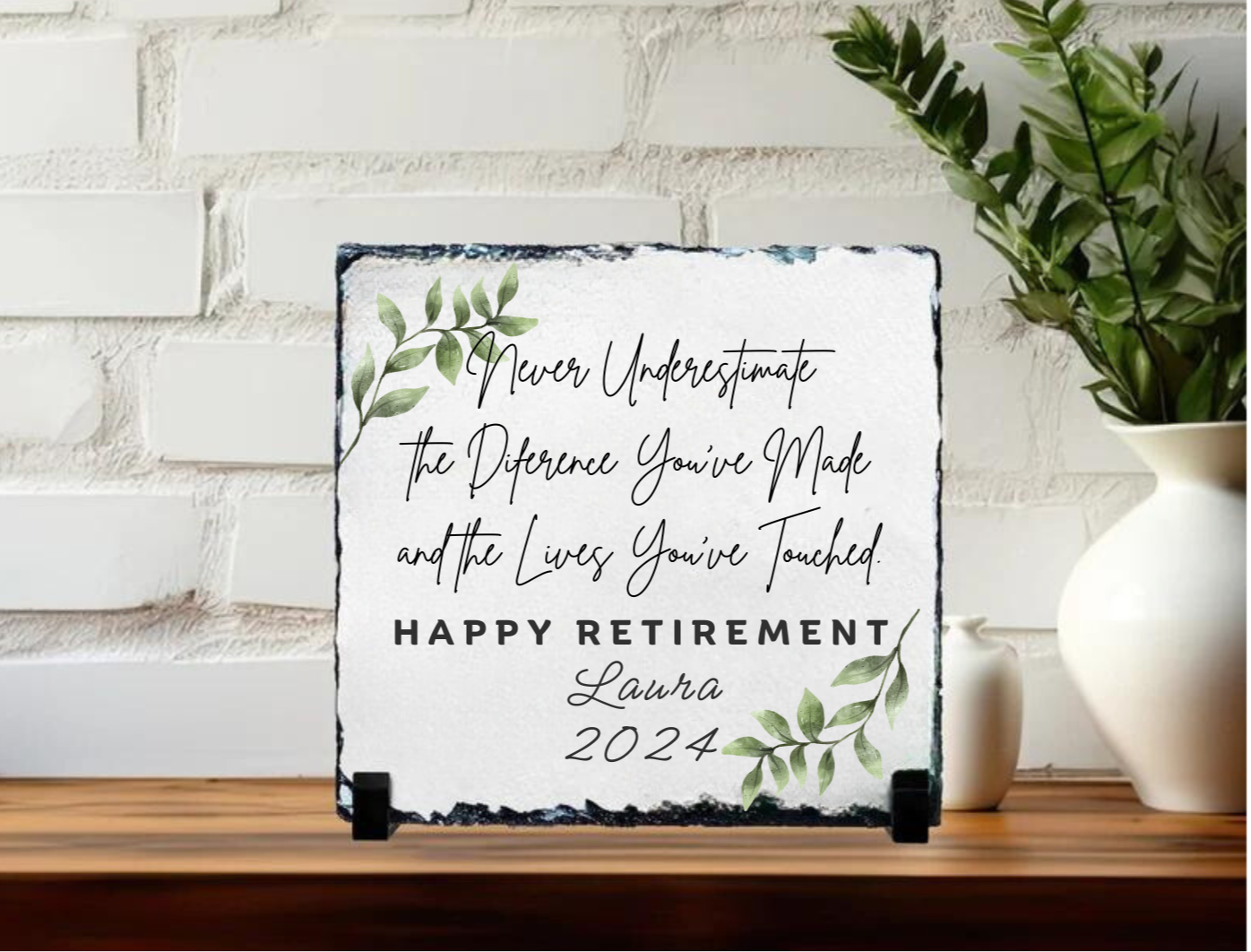 Retirement Stone Plaque