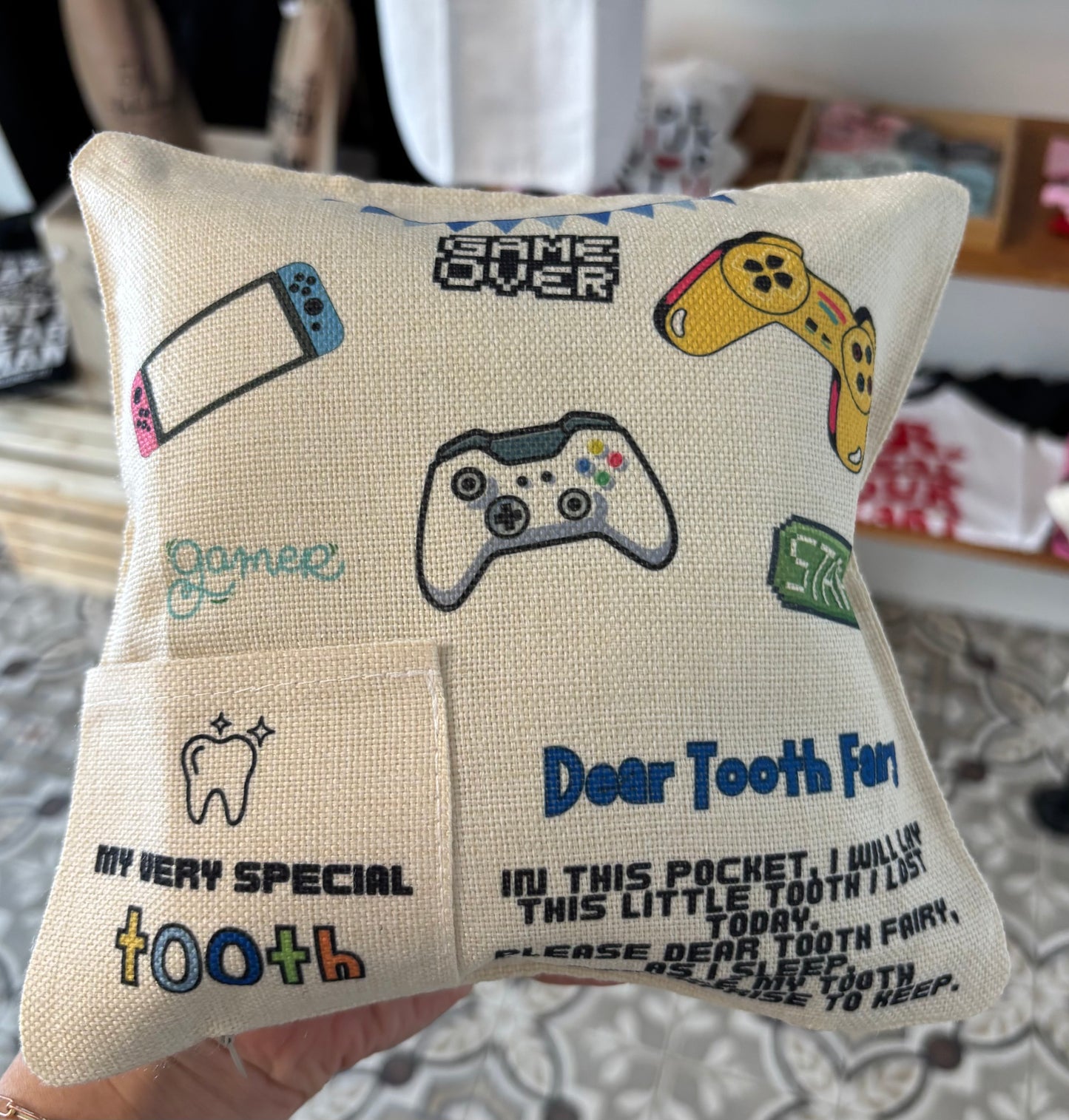 Tooth Fairy Pillow - Gamer