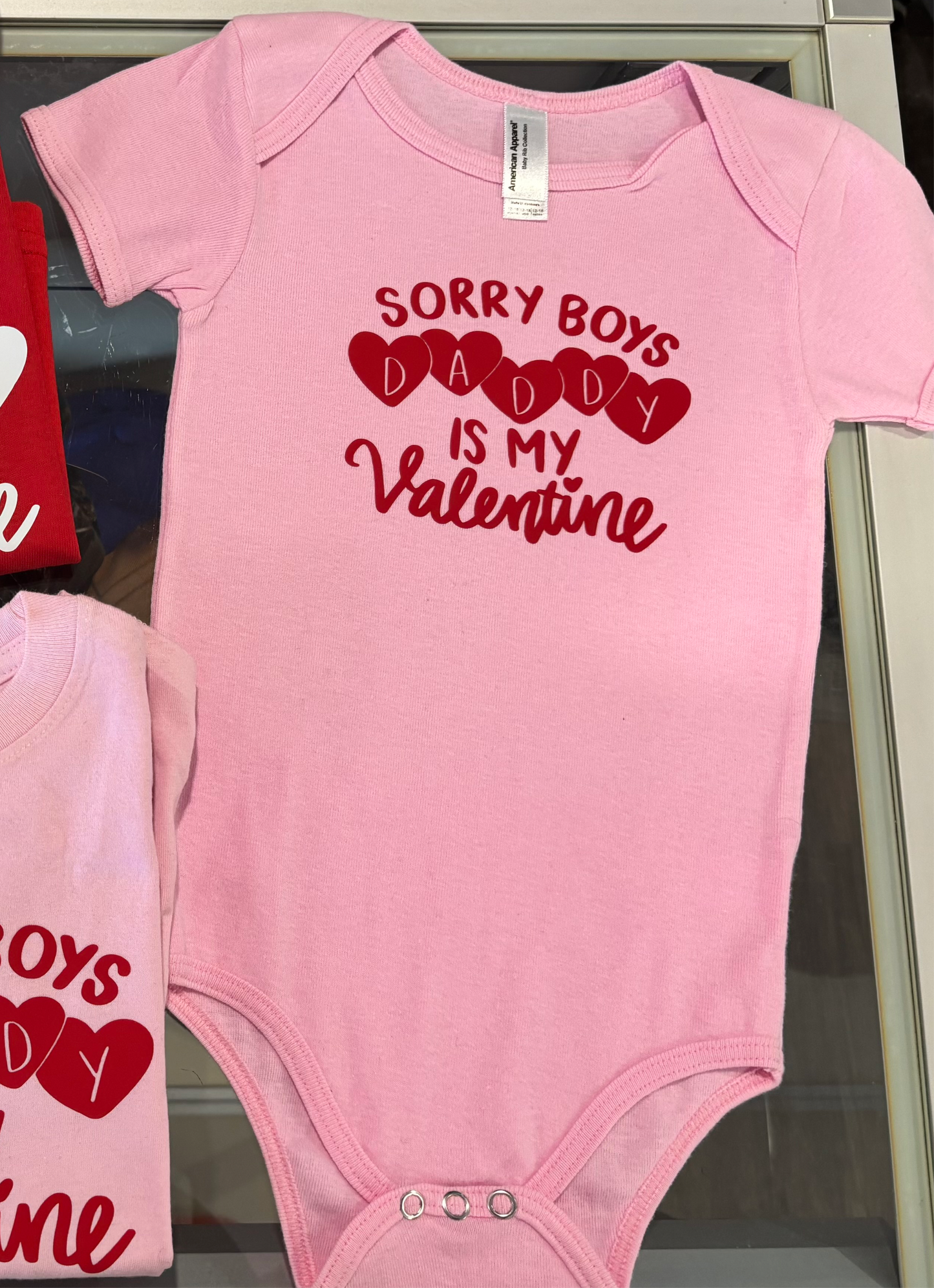 Daddy Is My Valentine Onesie