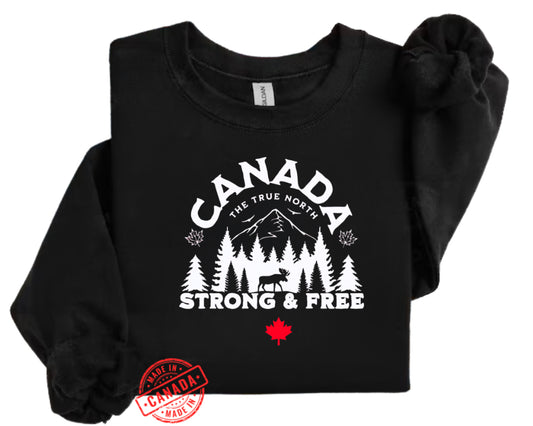 Canada Strong And Free Crewneck Sweater