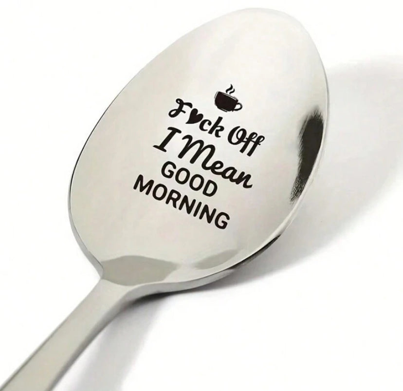 Fuck Off Spoon - Stainless spoon with box