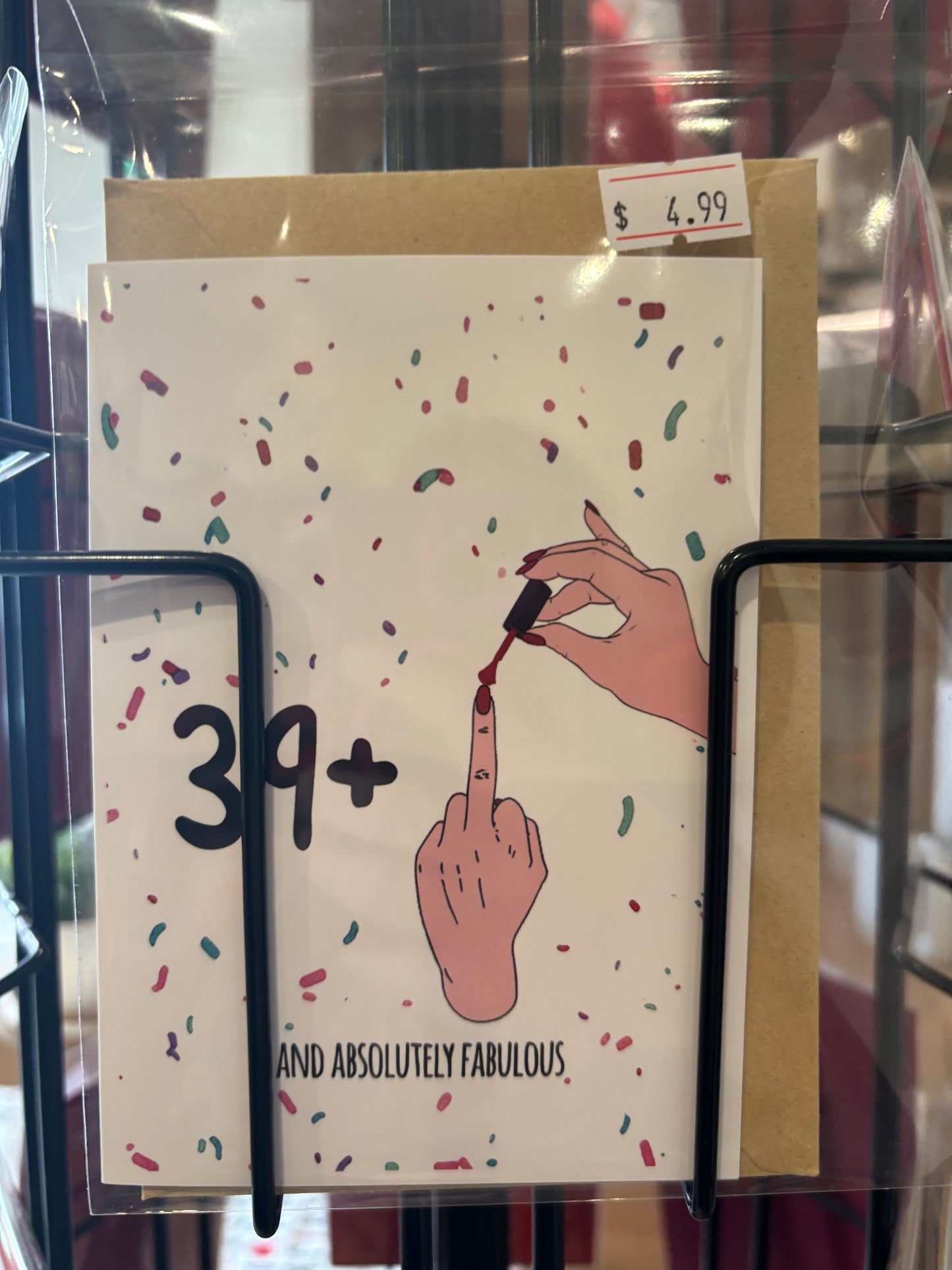 39 + 1 40th birthday card