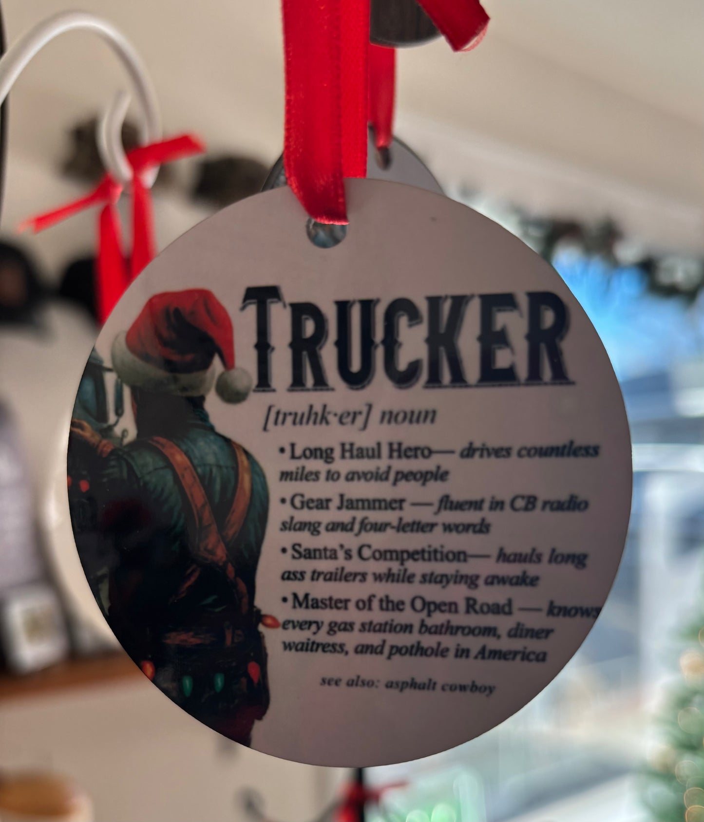 Trucker ornament