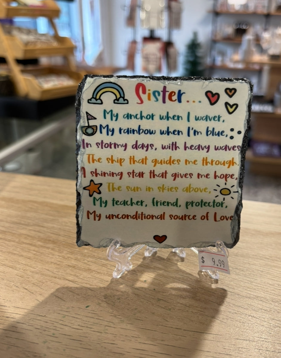 Sister Plaque