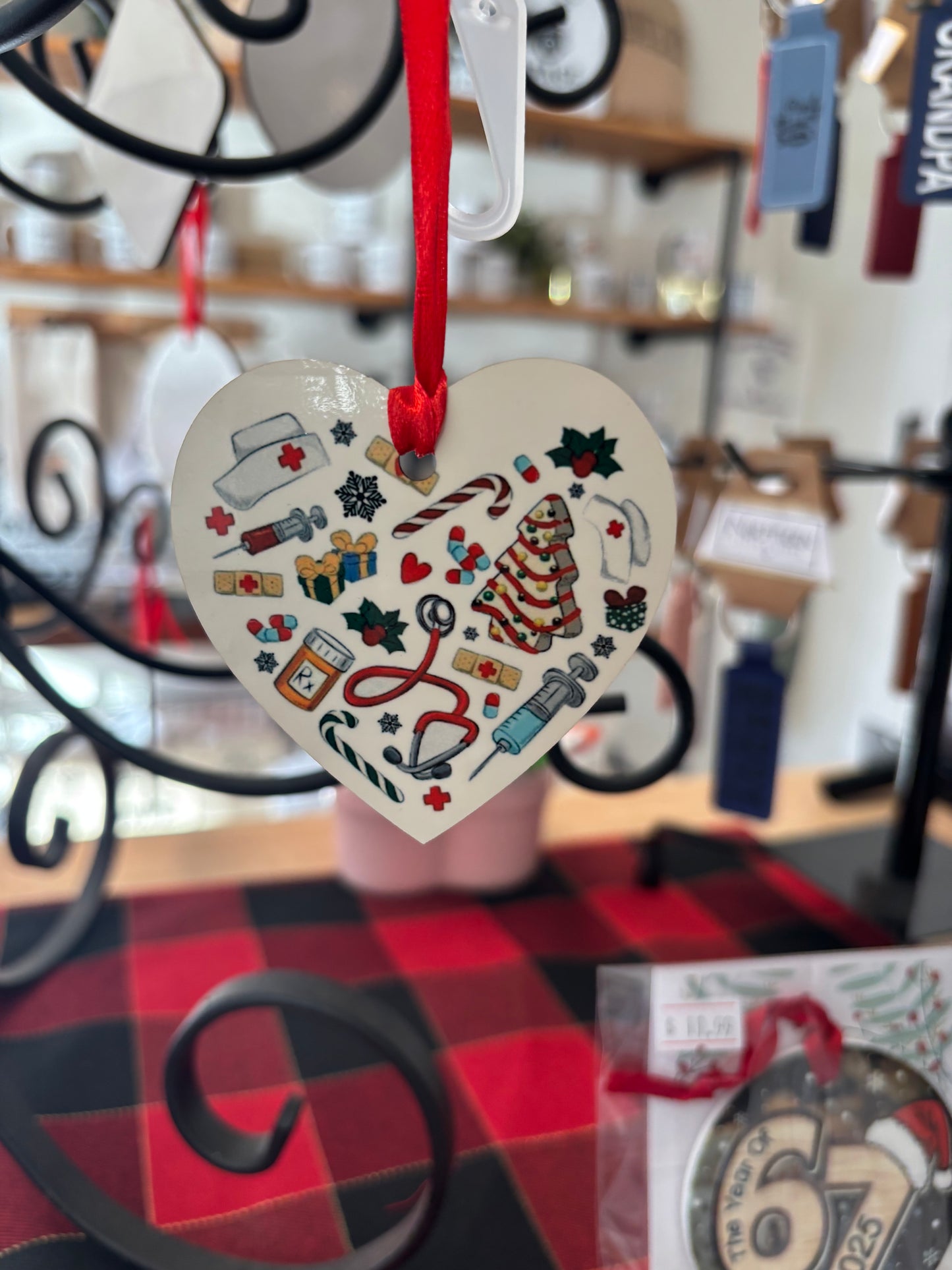 Nurse heart ornament
