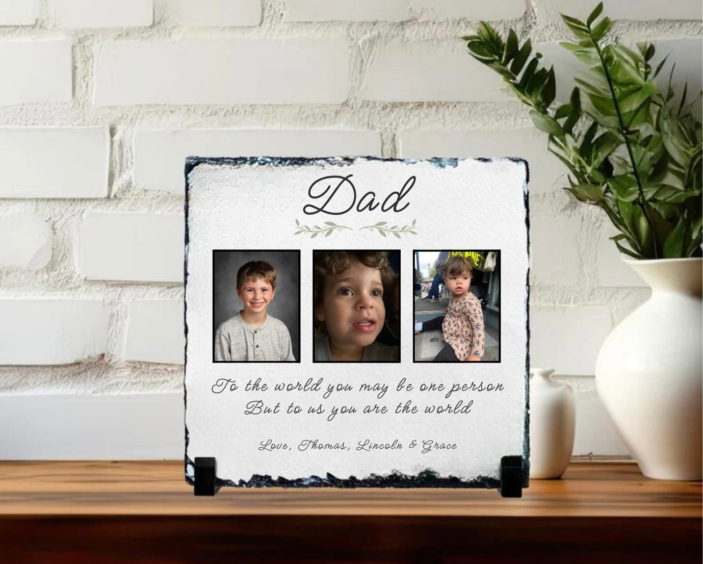 Dad Photo Stone Plaque