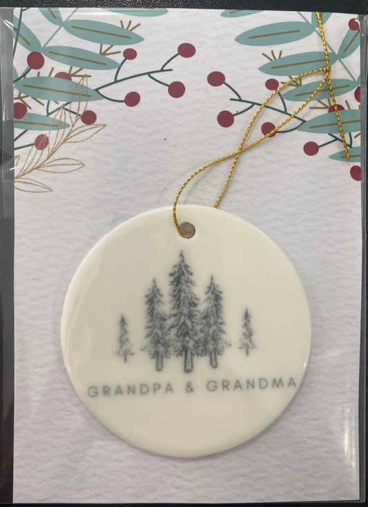 Grandpa & Grandma Ornament