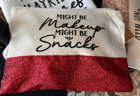 Might be Makeup Might be Snacks Bag