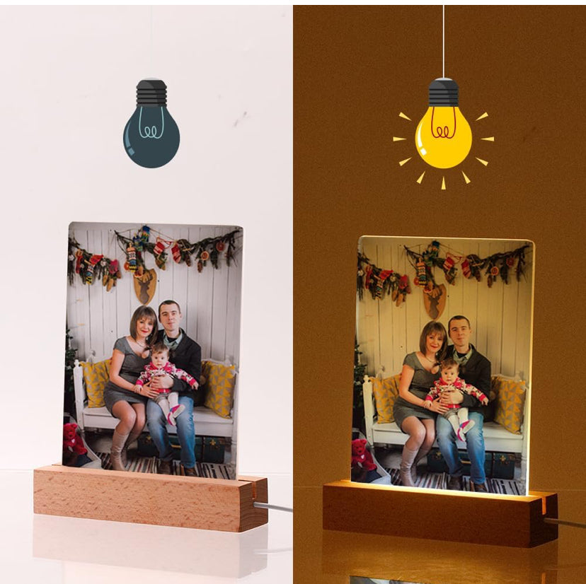 Light Up Photo Frame - with base