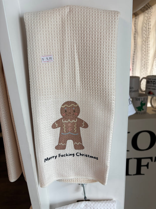 Merry Christmas Tea Towel