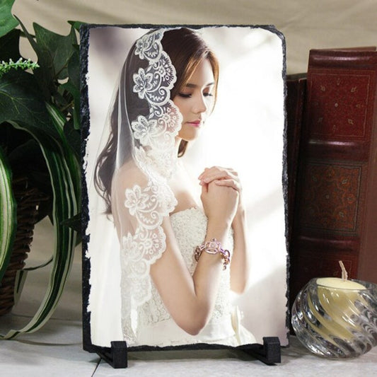 Wedding Photo Stone Plaque