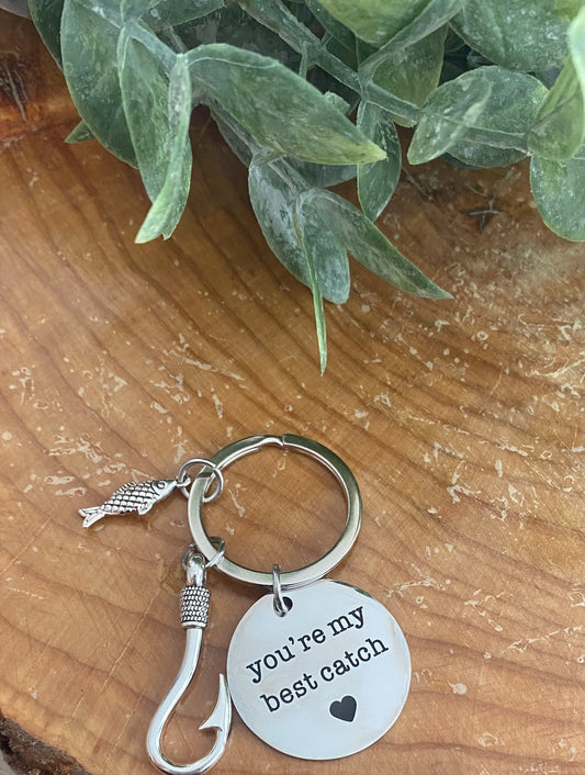 You’re My Best Catch Keychain