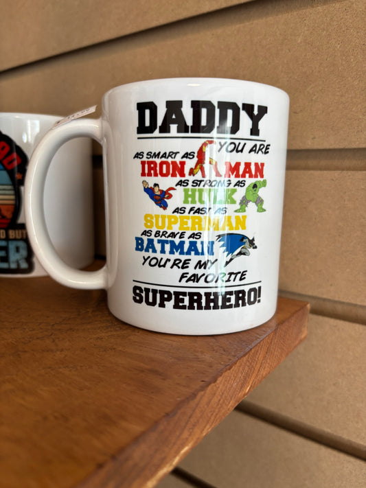 Daddy Super Hero- 11 oz mug
