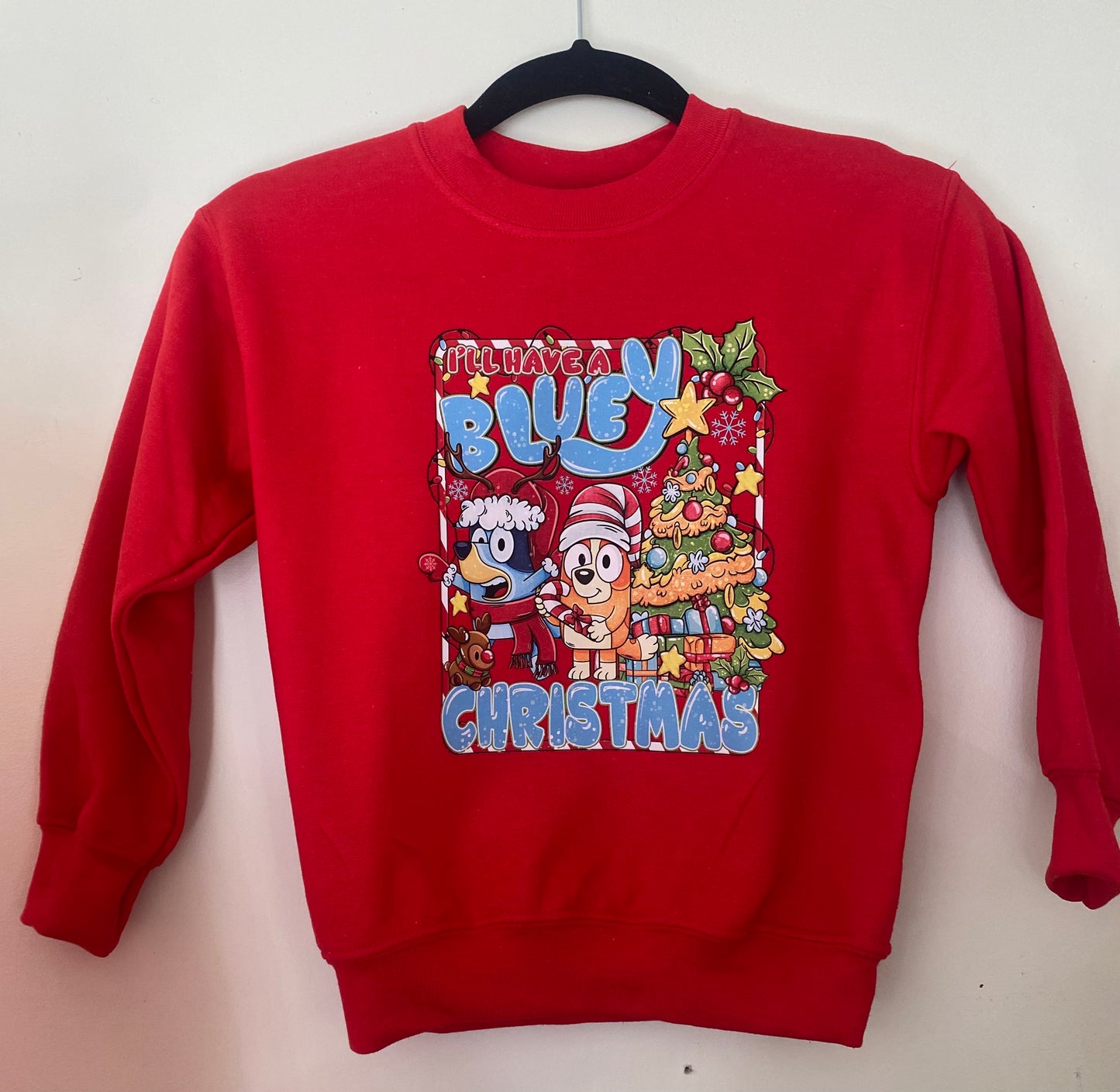 Kids Christmas Bluey Sweater