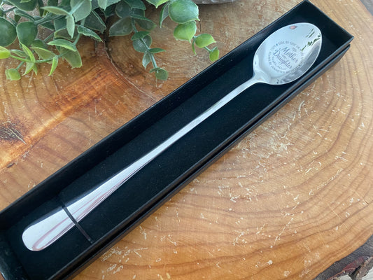 Mother and Daughter Spoon - Stainless spoon with box