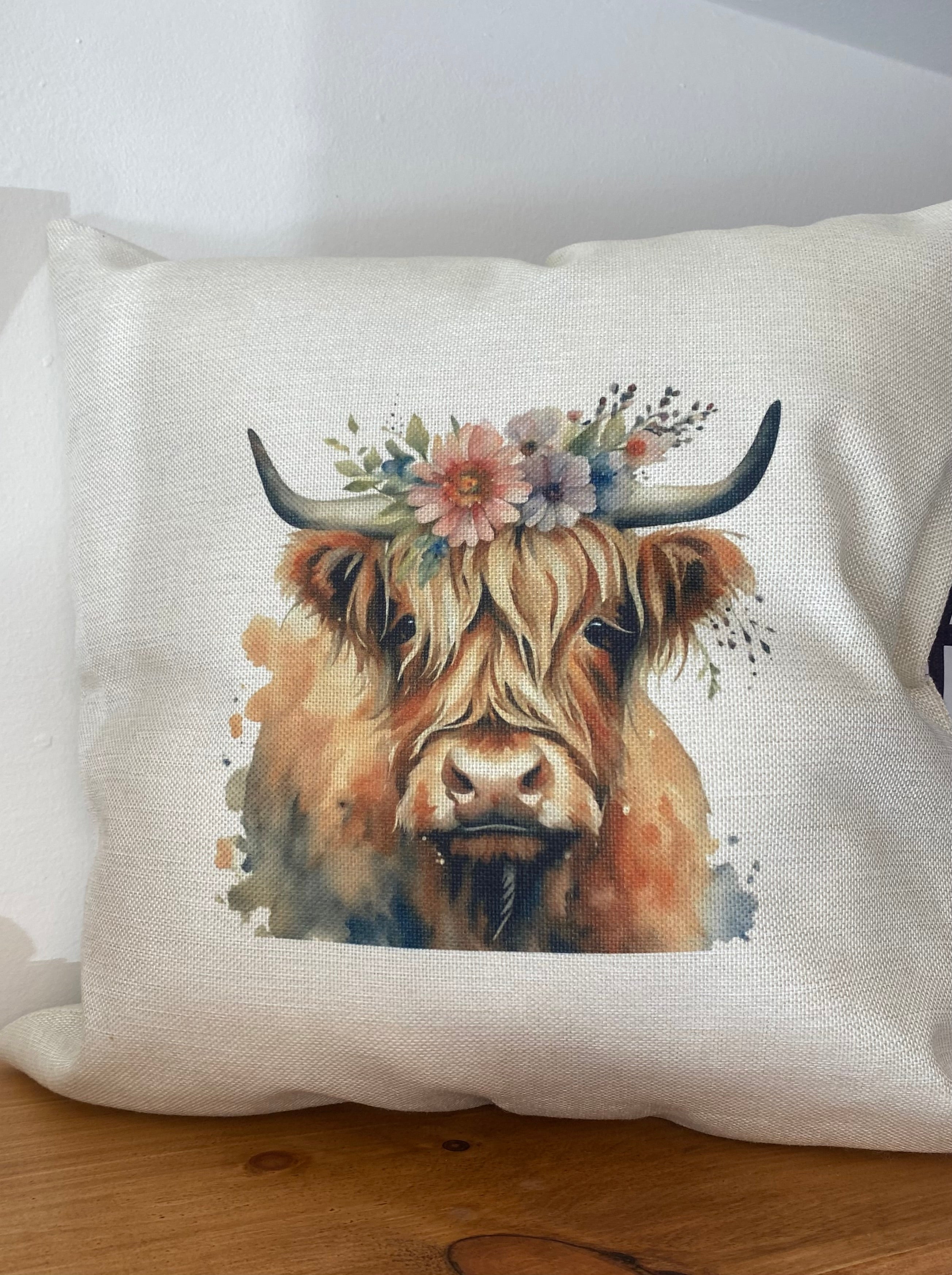 Cow Pillow 18x18 inches Northern Custom Gifts