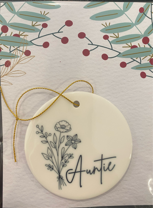 Auntie Ornament