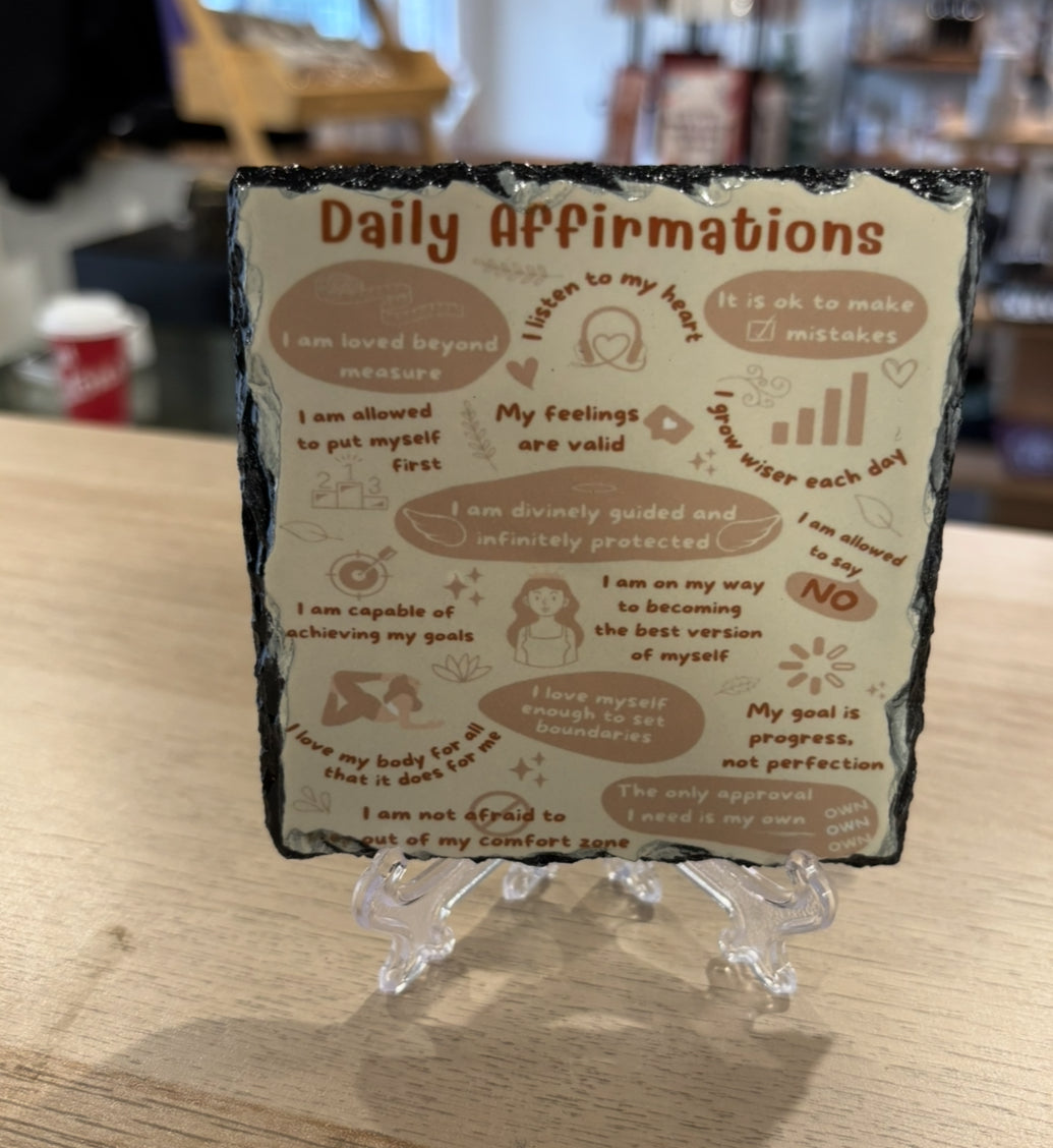 Daily Affirmations Plaque