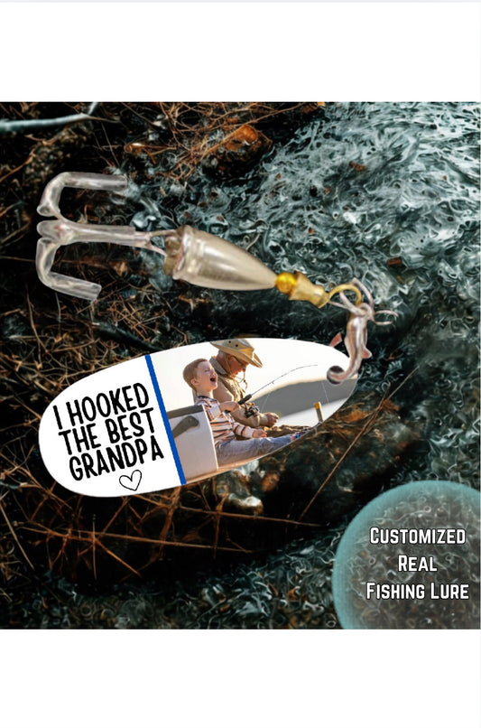Hooked the Best Grandpa Photo Fishing Lure