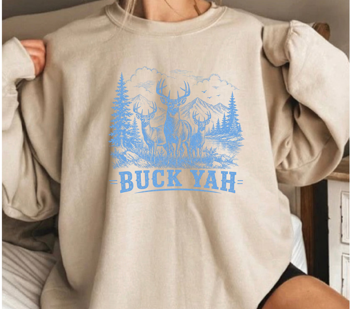 Buck Yah Crewneck Sweater
