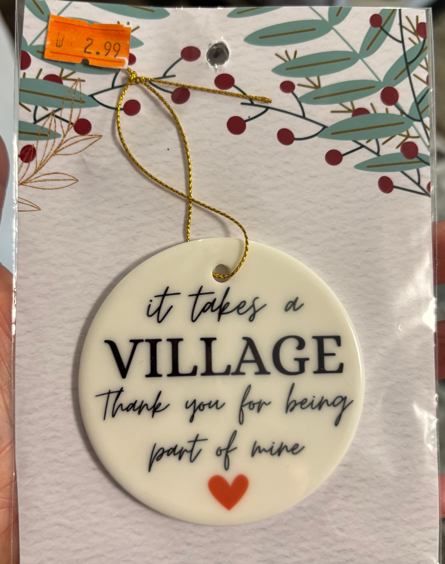 It Takes a Village ( Teacher) Ornament