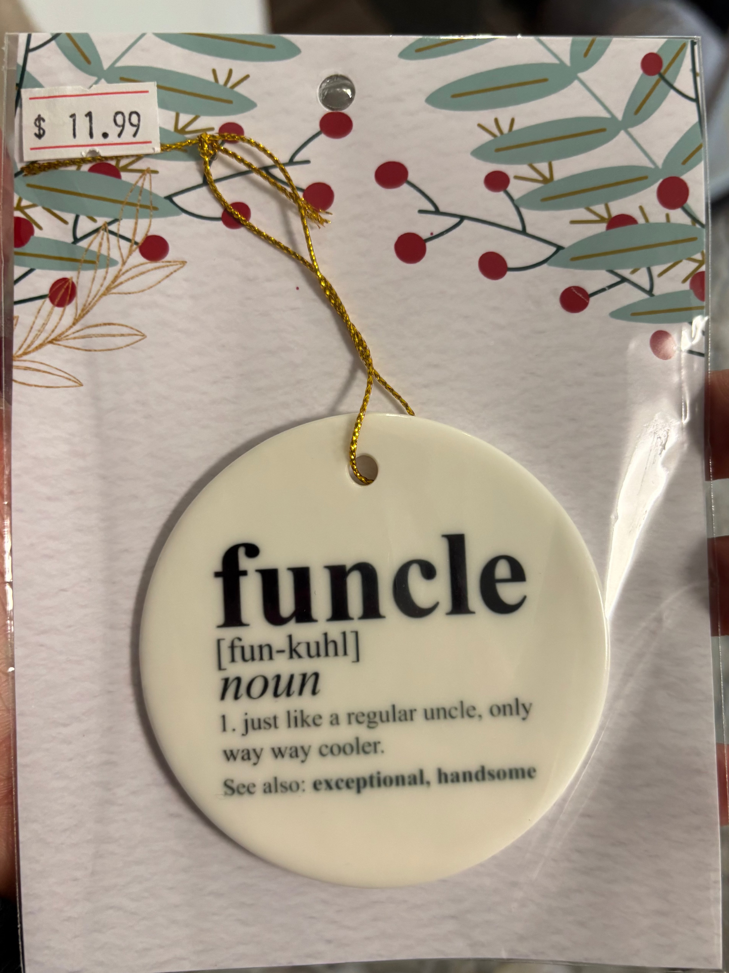Funcle Ceramic Ornament