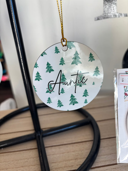 Auntie ornament